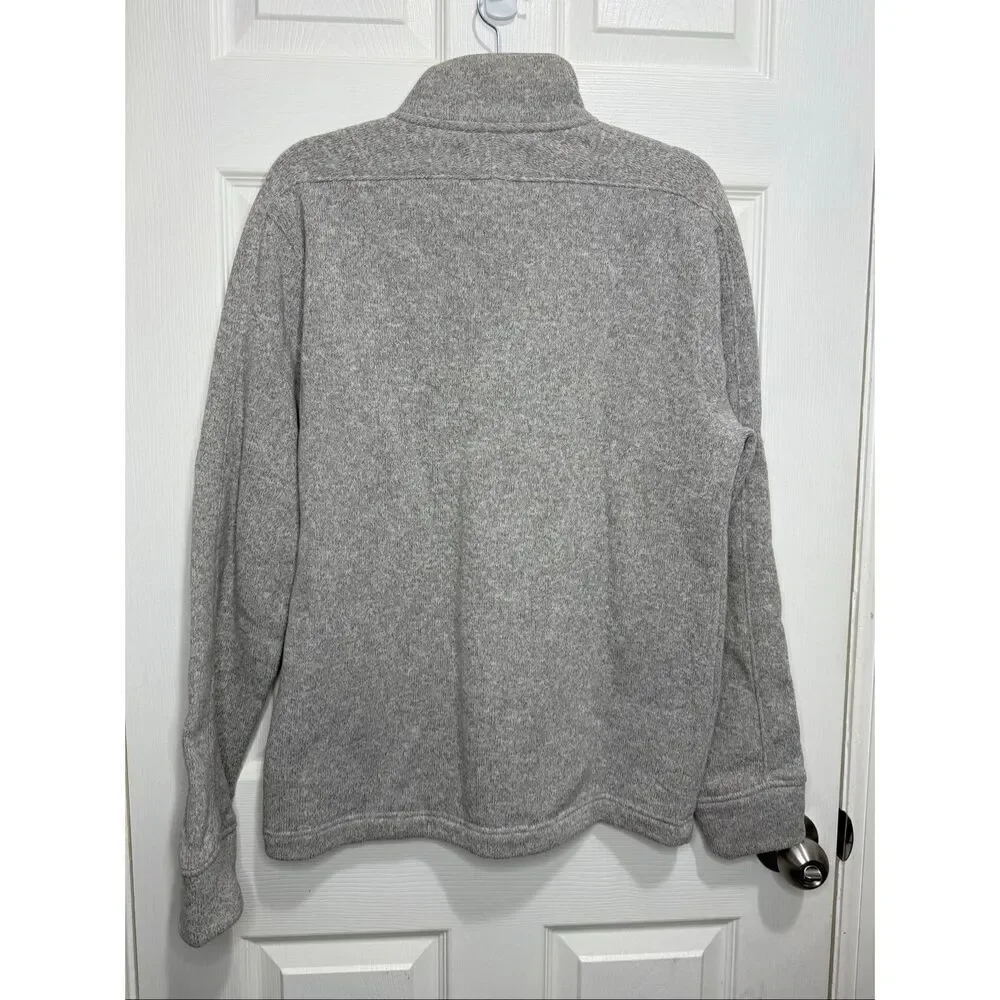 Banana Republic gray quarter zip sweater M
